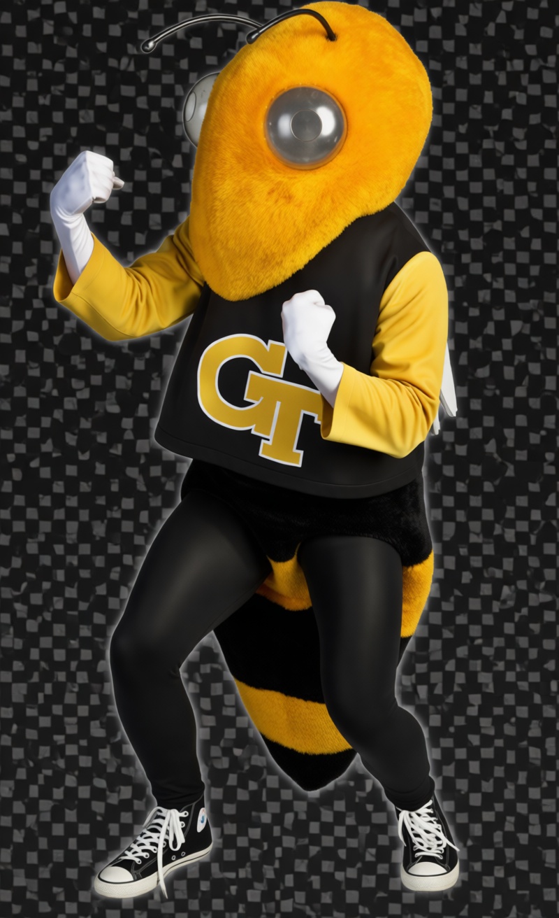Georgia Tech Yellow Jacket Mascot Figurine free 3D printable STL