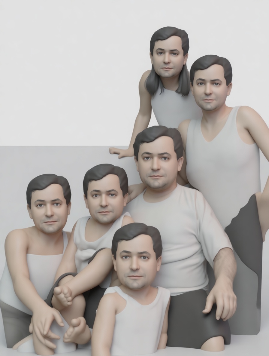Multiple Human Figurines free 3D printable STL