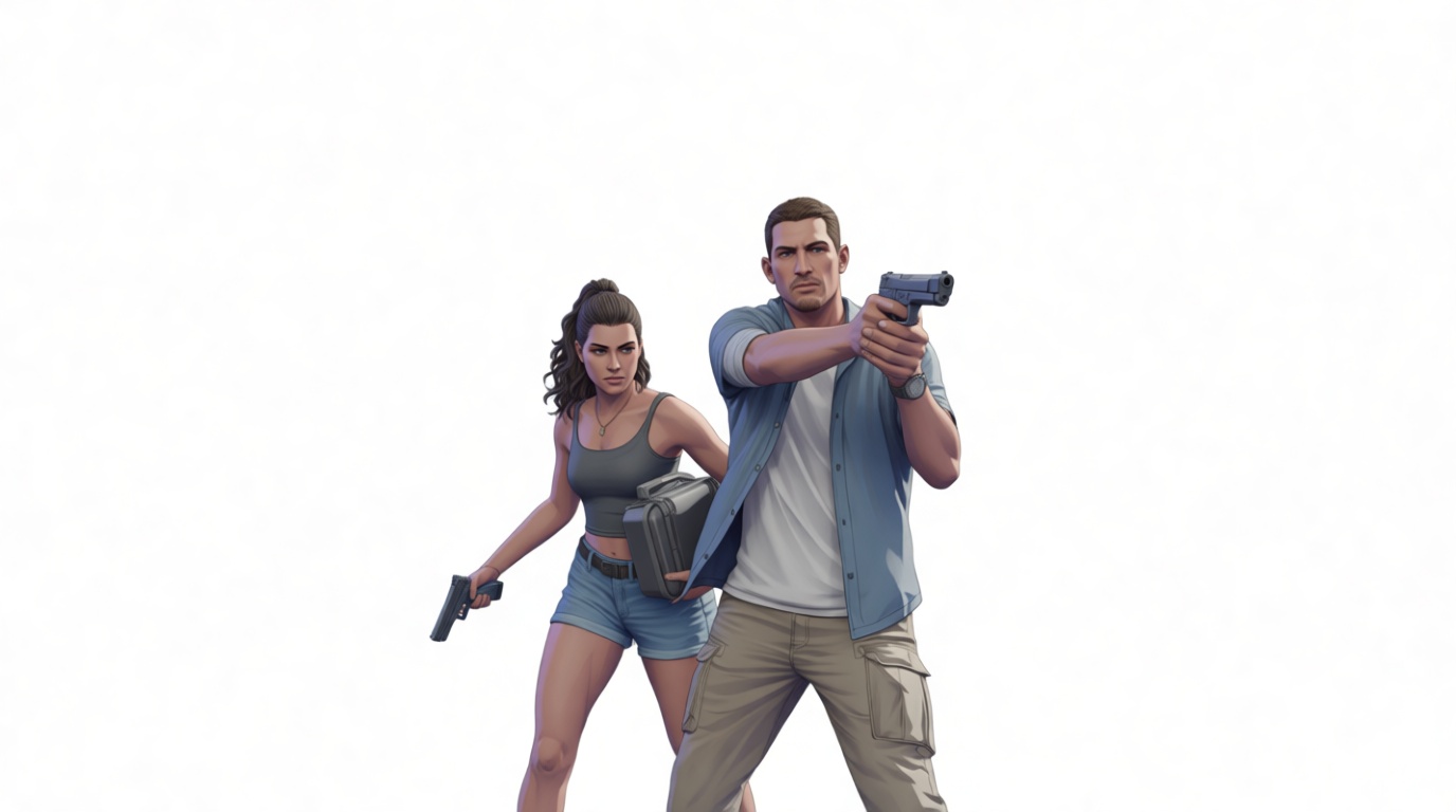 Modern Tactical Duo Figurine free 3D printable STL