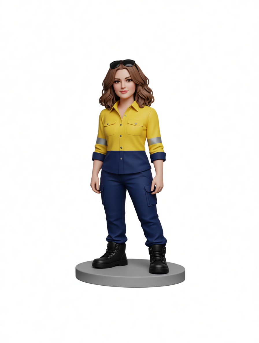 Woman Worker Figurine free 3D printable STL