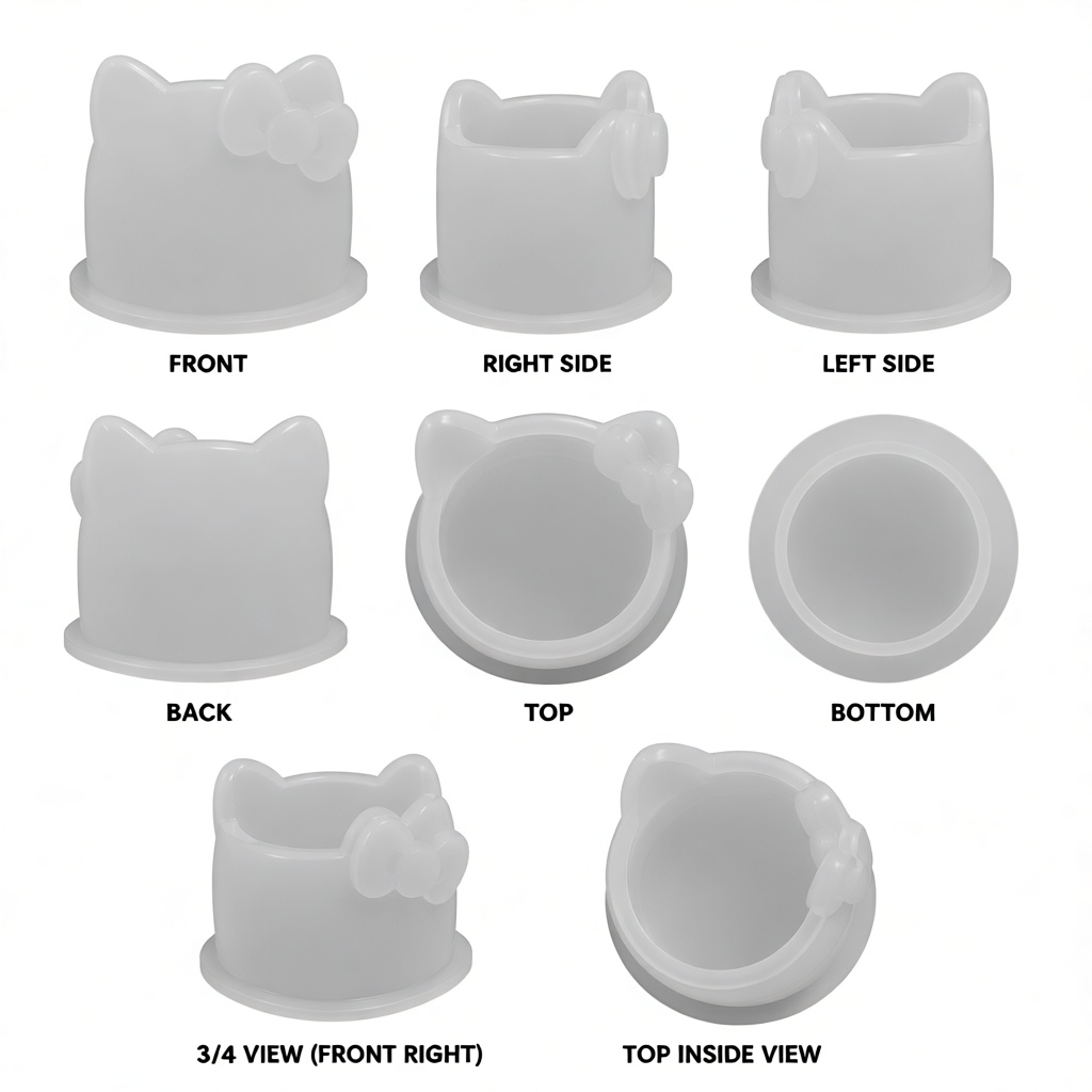 Hello Kitty Brush Holder free 3D printable STL