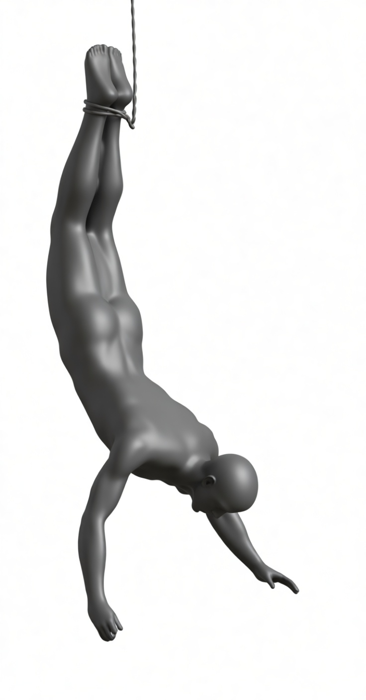Hanging Bound Male Figurine free 3D printable STL
