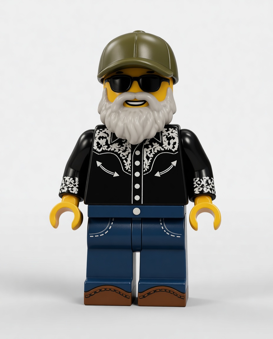 Bearded Man LEGO Figure free 3D printable STL
