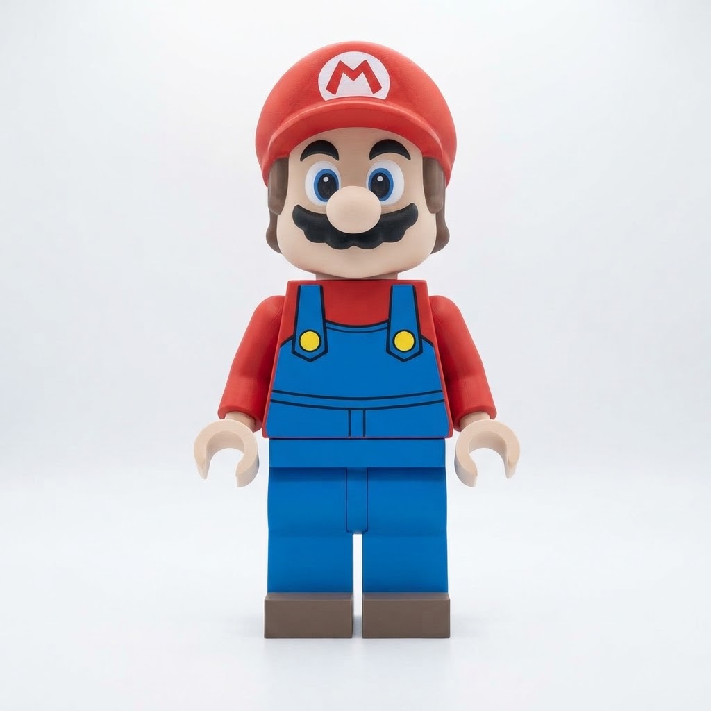 Mario LEGO Figure free 3D printable STL