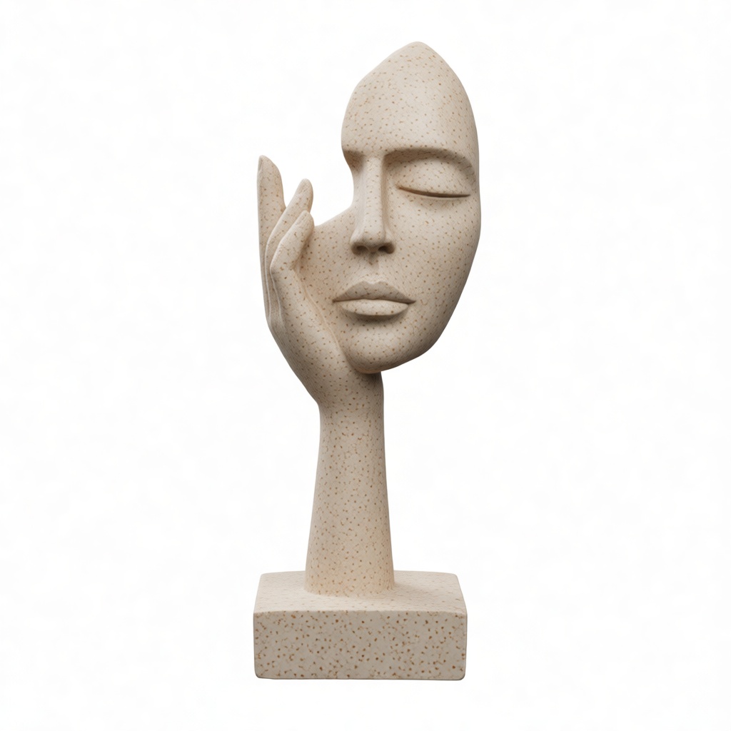 Abstract Face Sculpture free 3D printable STL