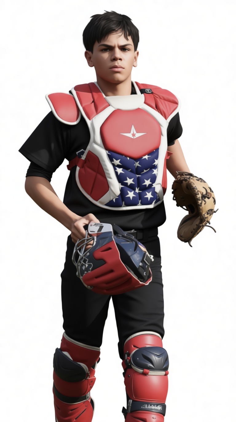 Youth Baseball Catcher Figurine free 3D printable STL