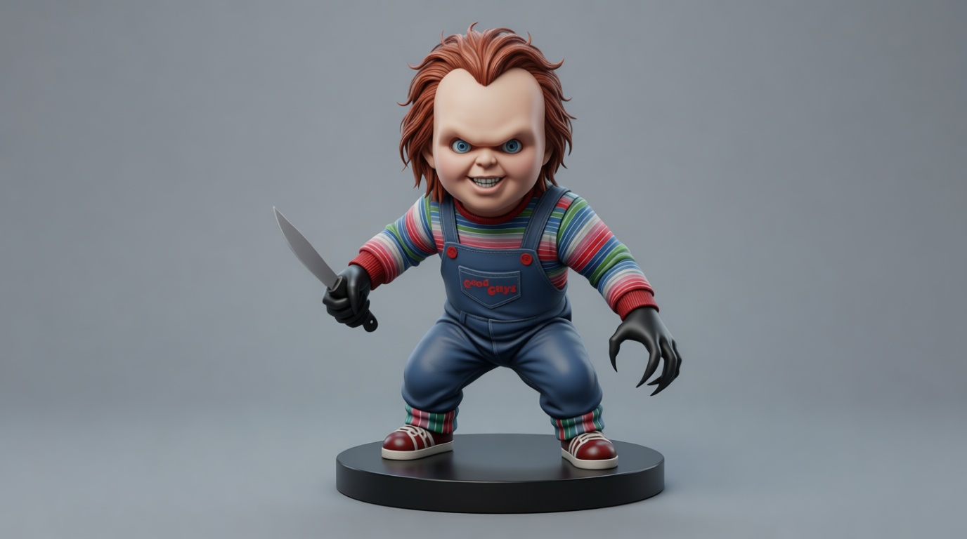 Chucky Horror Figurine free 3D printable STL