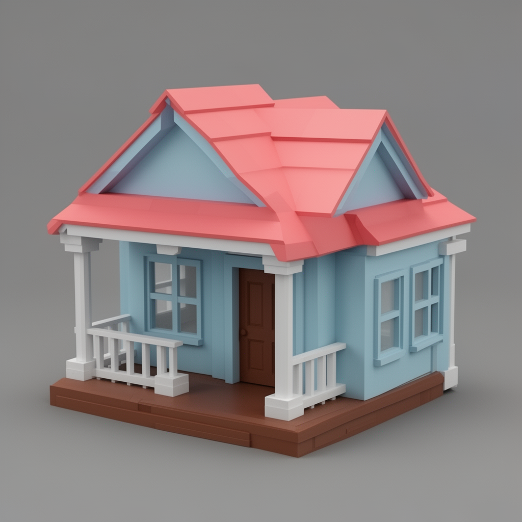 Roblox House Model free 3D printable STL