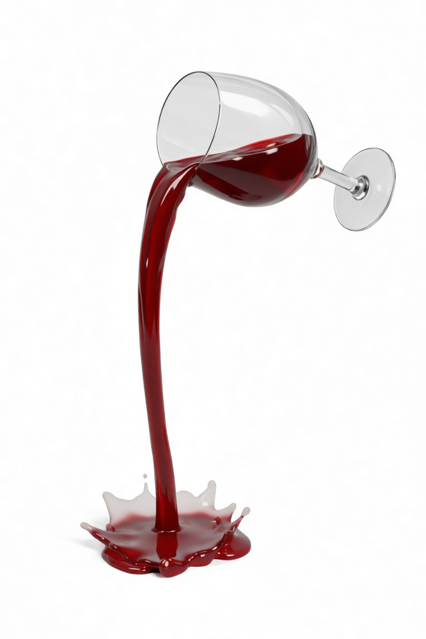 Red Wine Splash Model free 3D printable STL