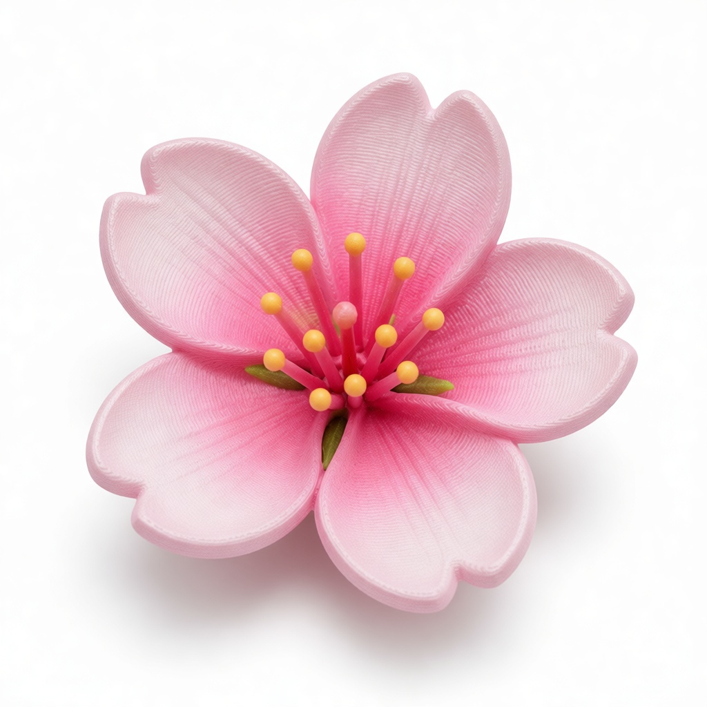 Cherry Blossom Flower Figurine free 3D printable STL