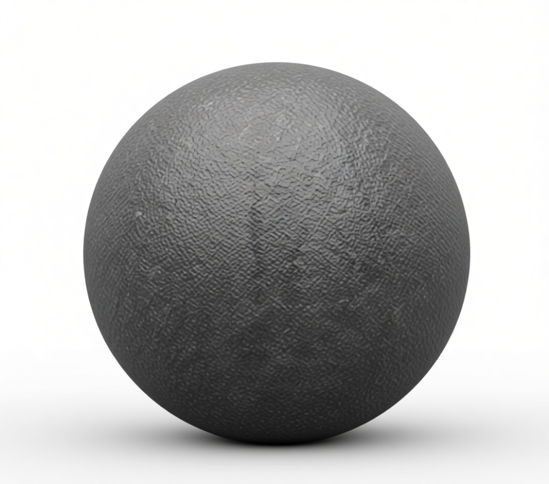 Black Rubber Material Sphere free 3D printable STL
