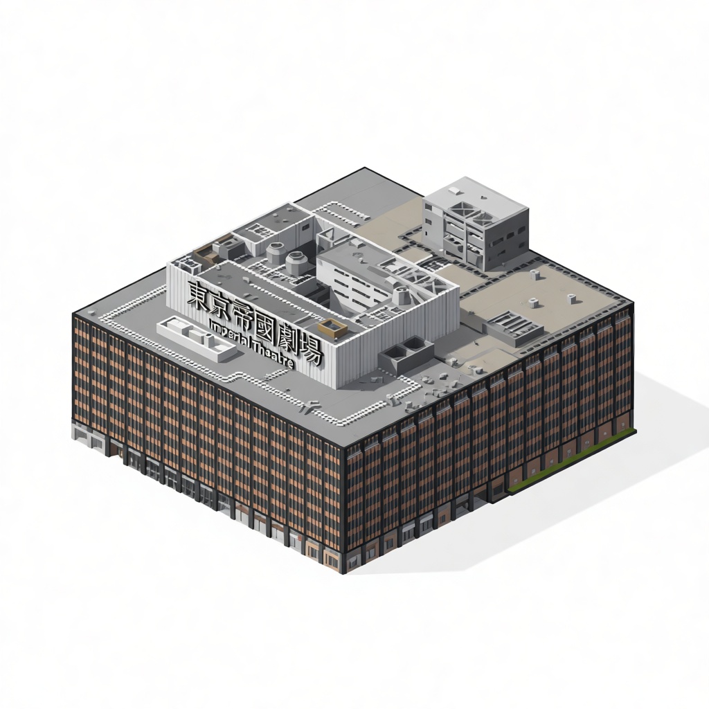 Tokyo Imperial Theatre Model free 3D printable STL
