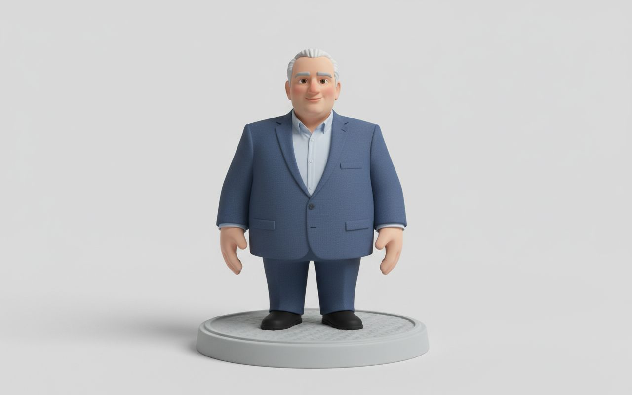 Stylish Cartoon Figure free 3D printable STL