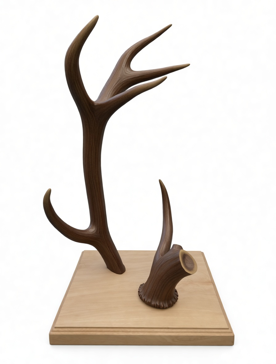 Deer Antlers Sculpture free 3D printable STL