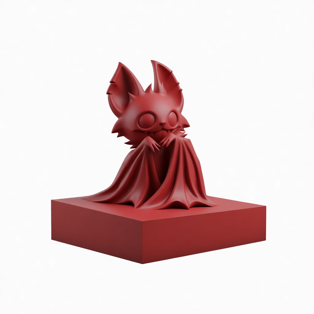 Cute Bat Figurine free 3D printable STL