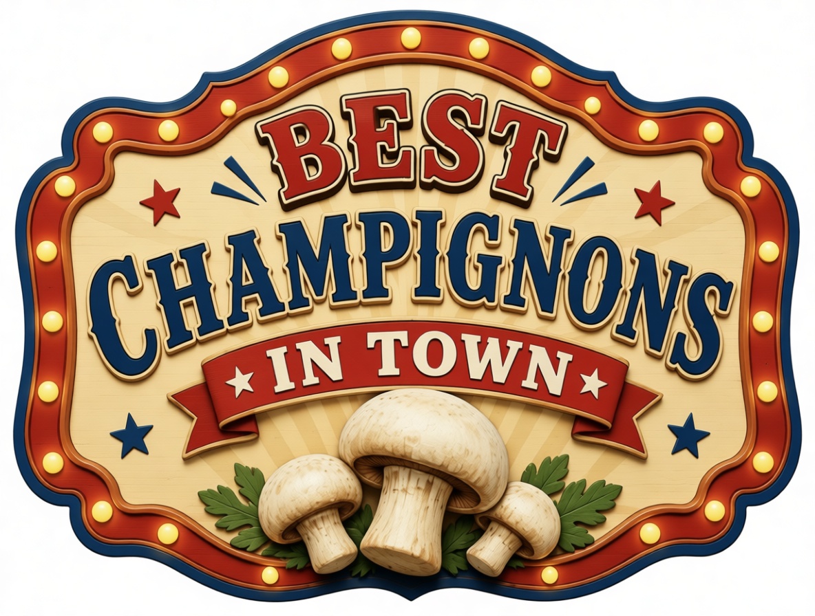 Champignon Mushroom Sign free 3D printable STL