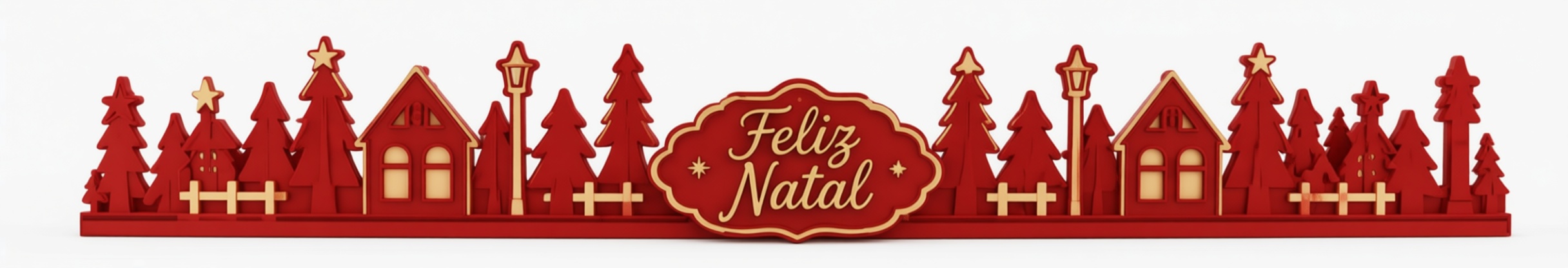 Feliz Natal Holiday Scene free 3D printable STL