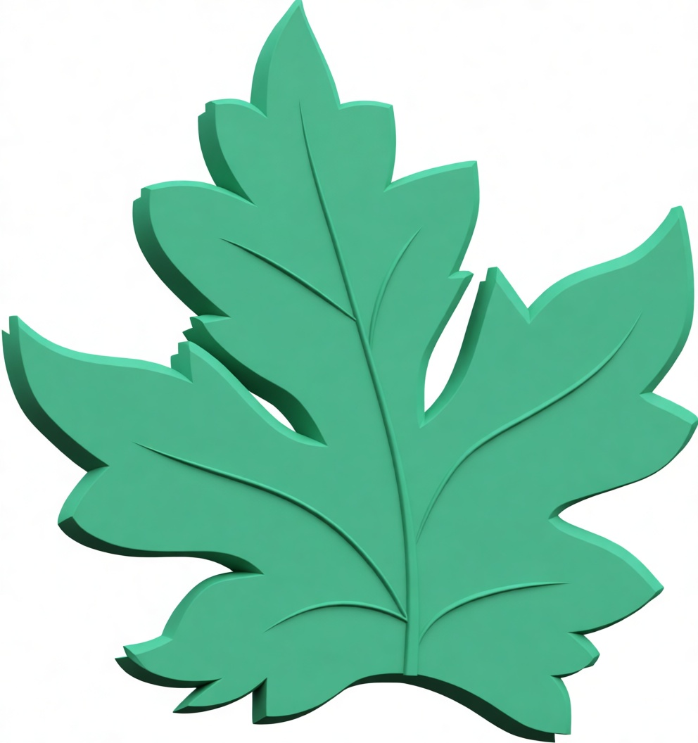 Maple Leaf Sculpture free 3D printable STL