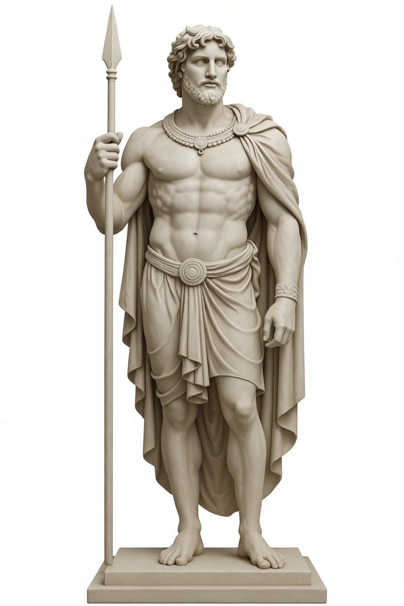Ancient Greek Warrior Statue free 3D printable STL