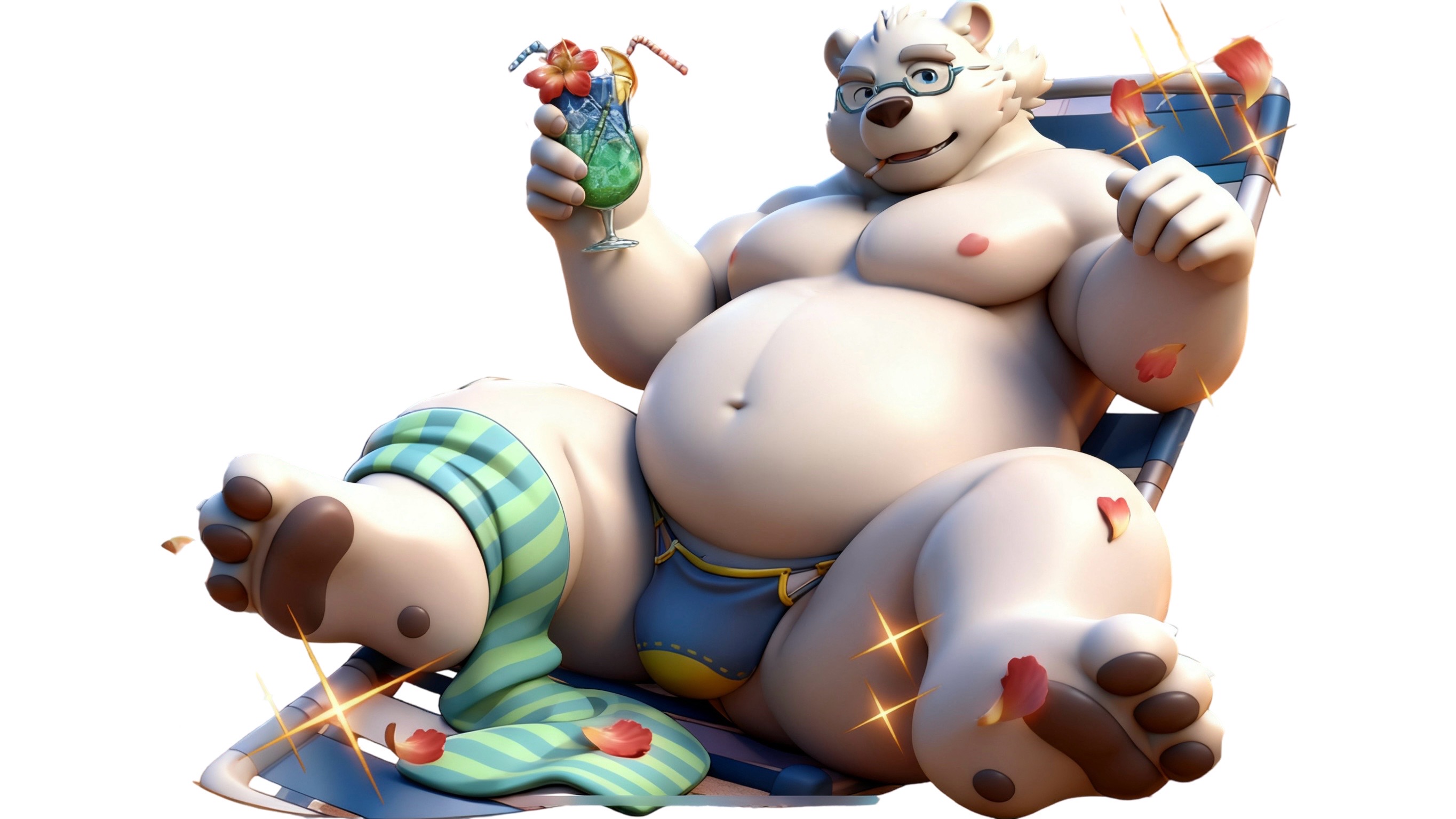 Bear Vacation Figurine free 3D printable STL