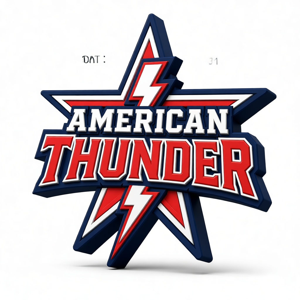 American Thunder Logo free 3D printable STL