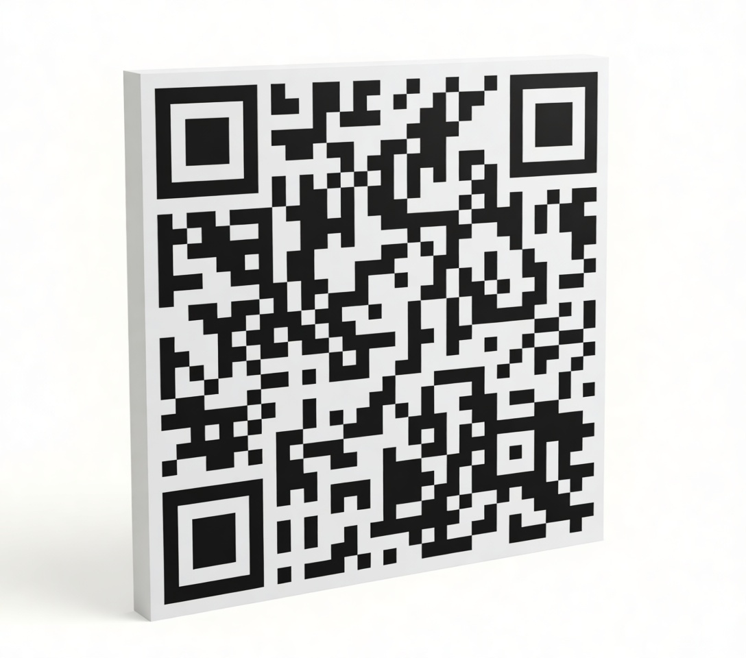 QR Code Plaque free 3D printable STL