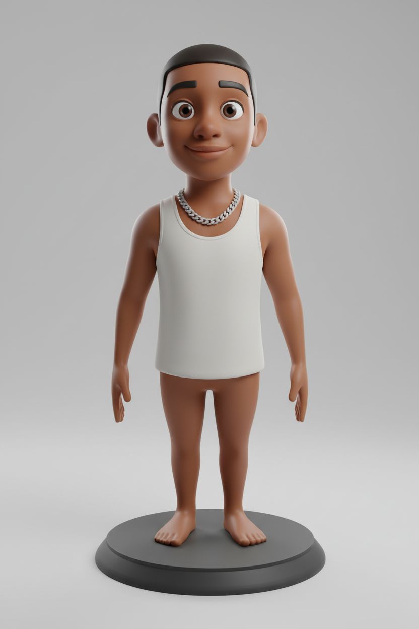 Smiling Boy Figurine free 3D printable STL