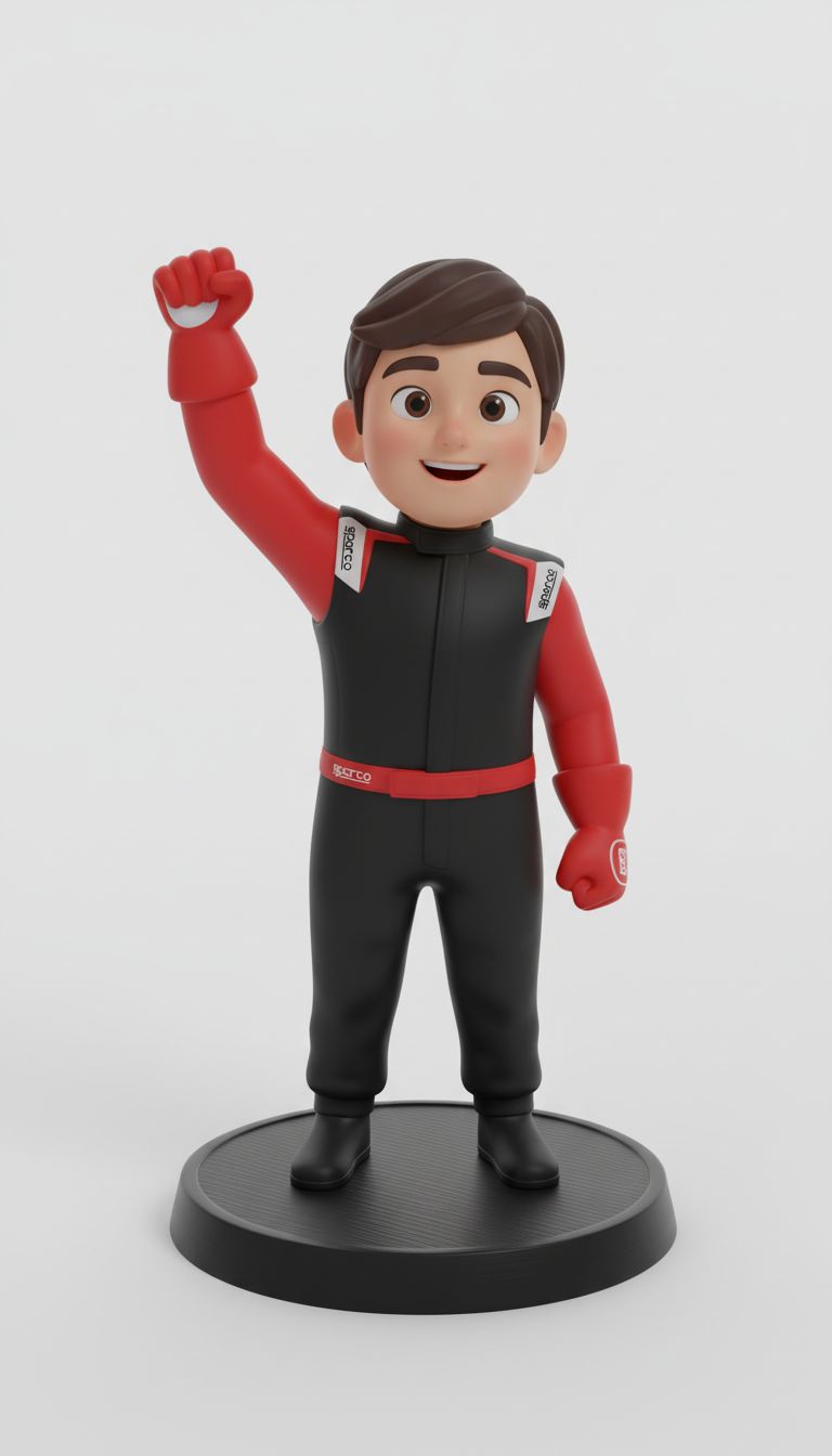 Race Car Driver Figurine free 3D printable STL