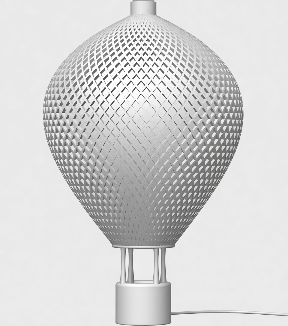 Geometric Balloon Lamp free 3D printable STL