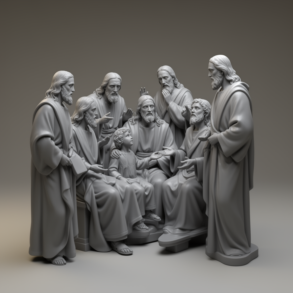Infant Jesus Sculpture free 3D printable STL