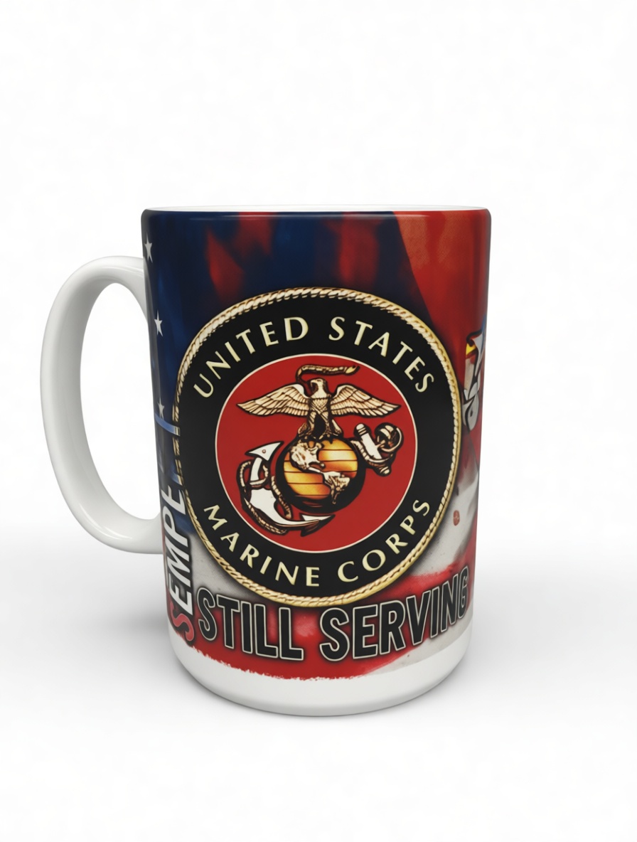 US Marine Corps Mug free 3D printable STL