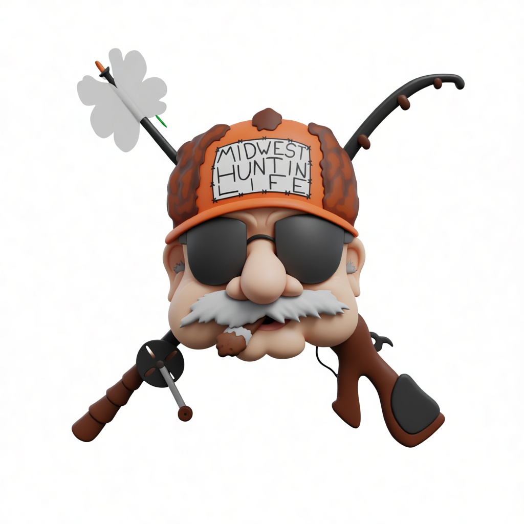 Midwest Hunting Life Bust free 3D printable STL