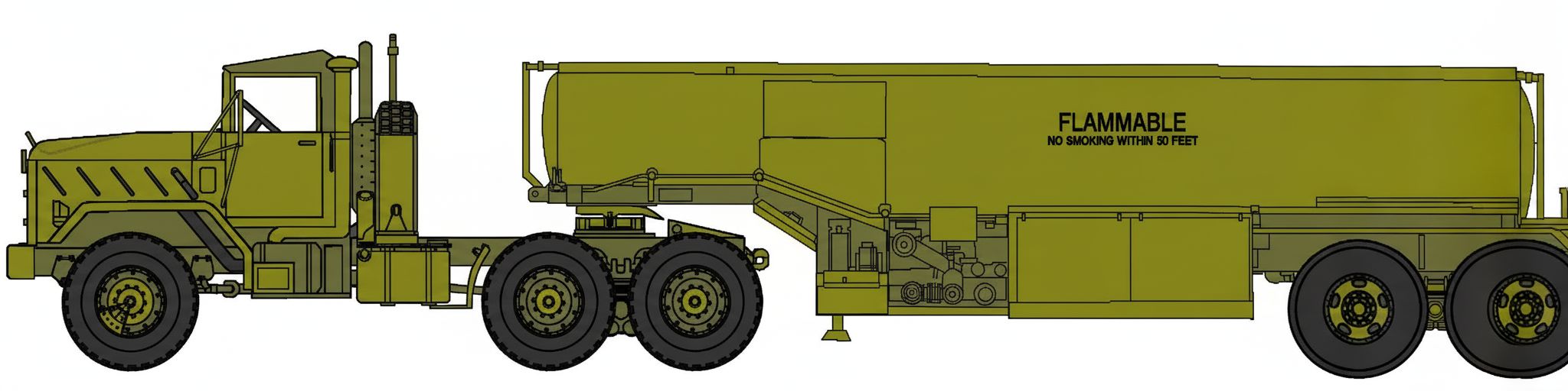 Tanker Truck Model free 3D printable STL
