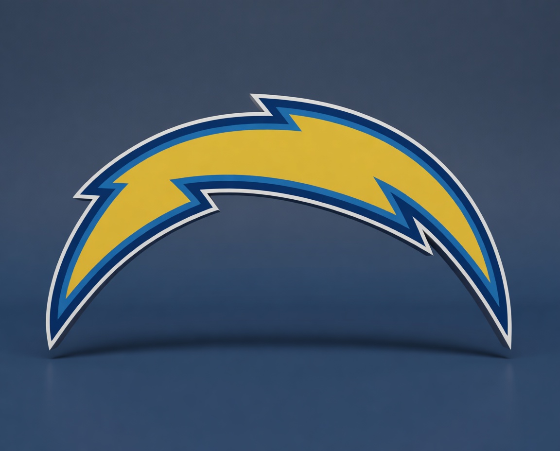 Los Angeles Chargers Logo free 3D printable STL