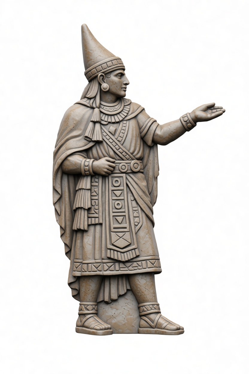 Ancient Assyrian King Statue free 3D printable STL