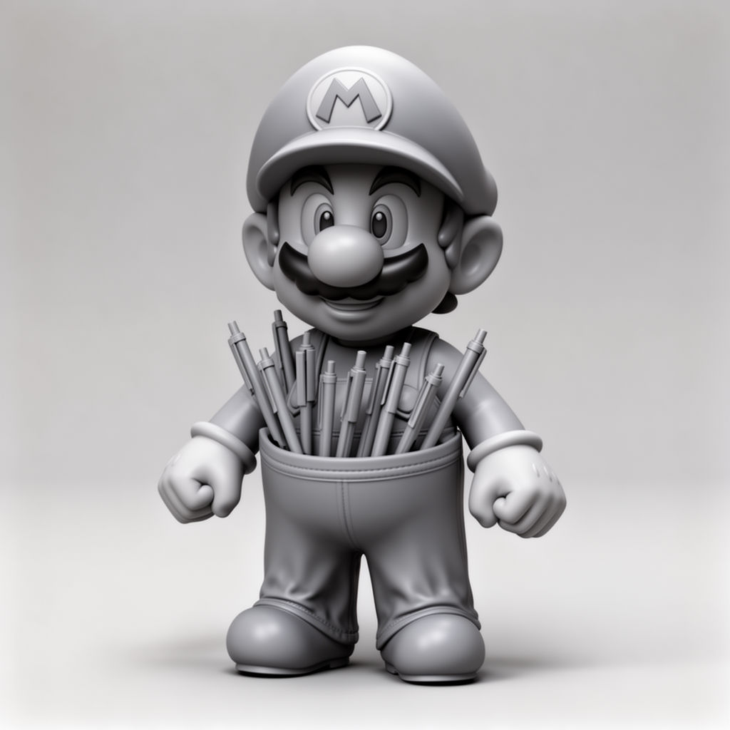 Super Mario Pants Holder free 3D printable STL