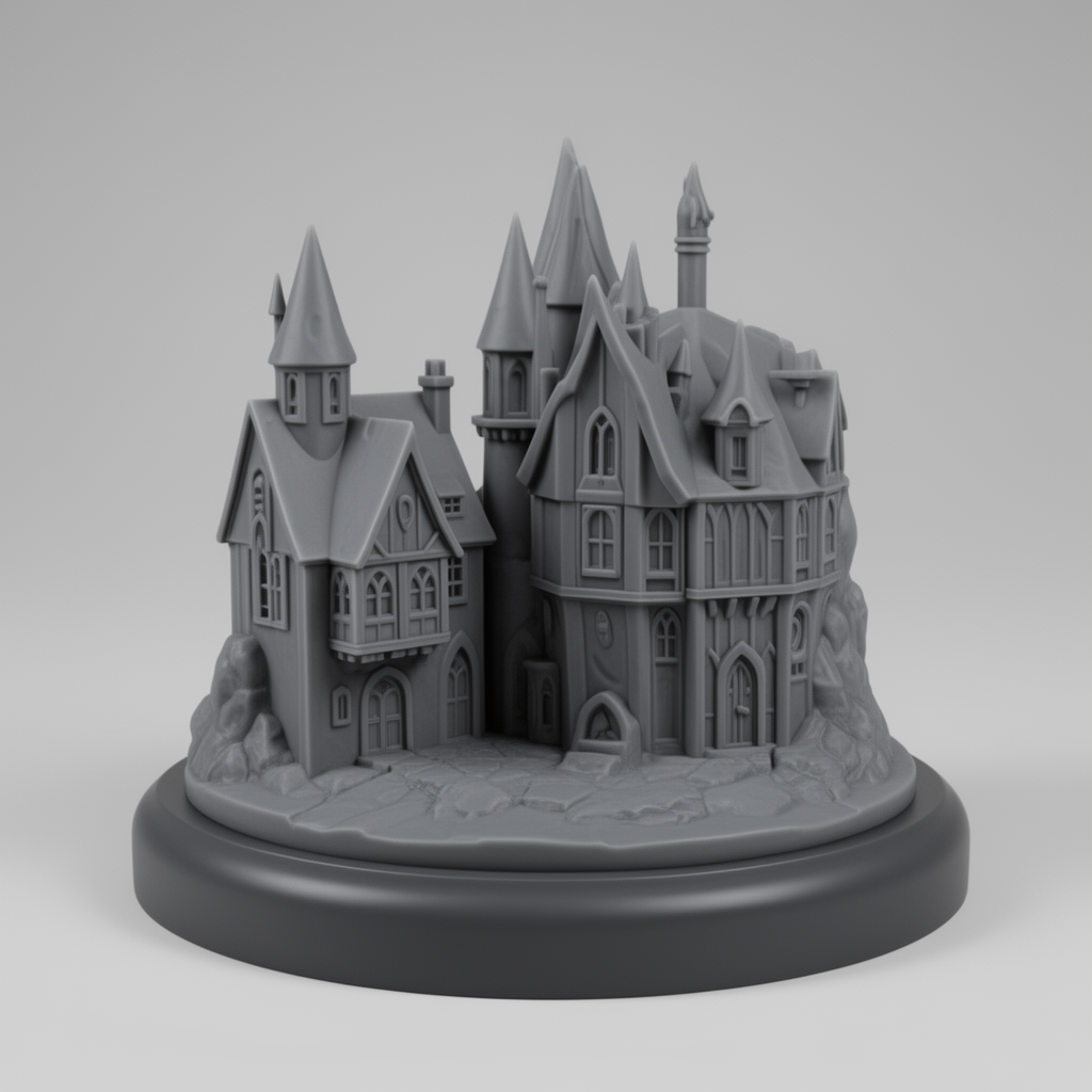 Harry Potter Village Miniature free 3D printable STL