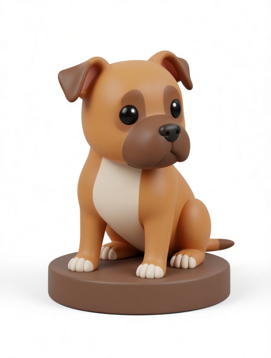 Boxer Puppy Figurine free 3D printable STL