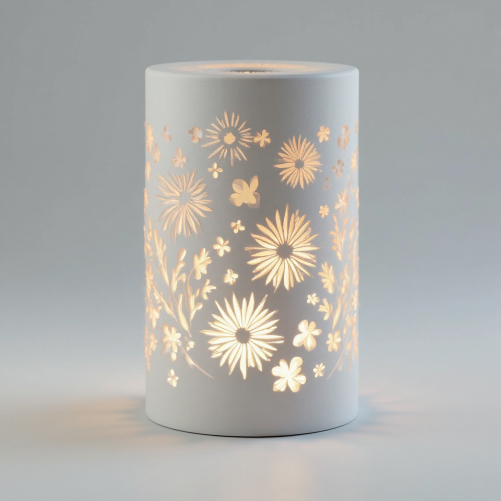 LED Cylindrical Windlight free 3D printable STL