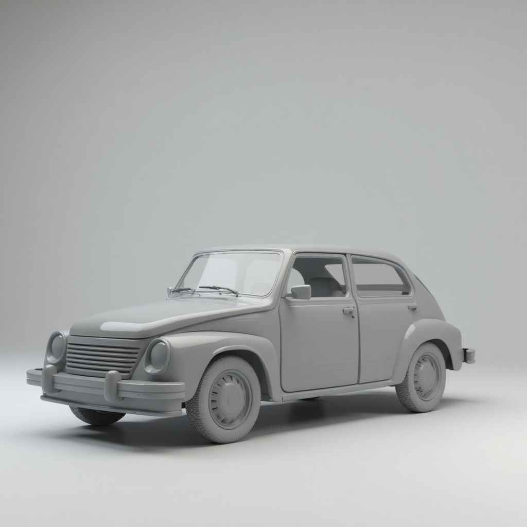 1980s Classic Car Model free 3D printable STL