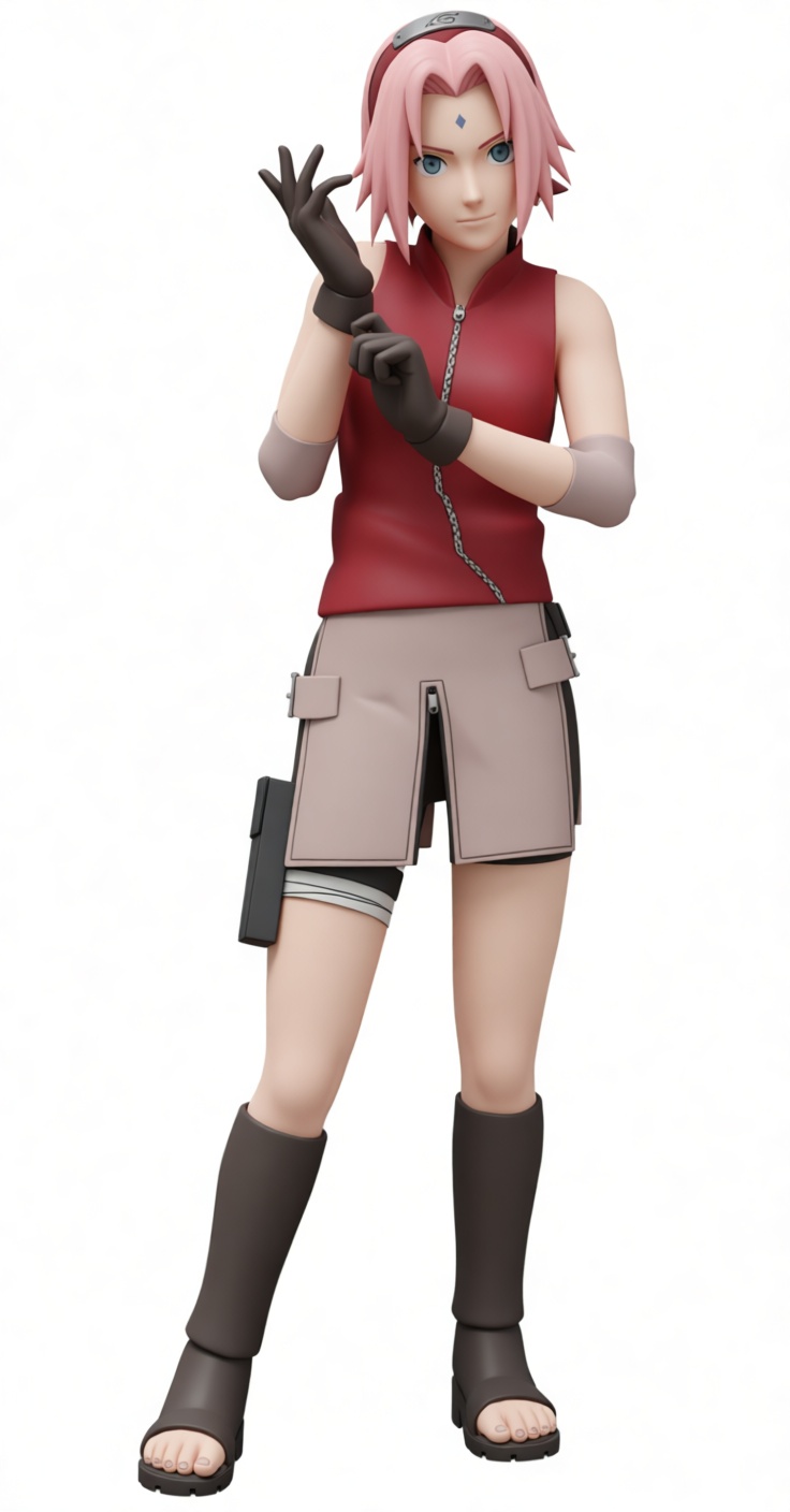Sakura Haruno Figurine free 3D printable STL