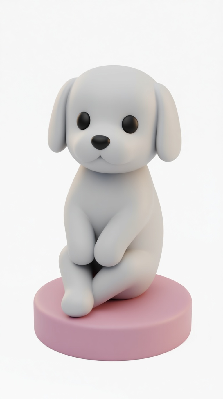 Cute Puppy Figurine free 3D printable STL
