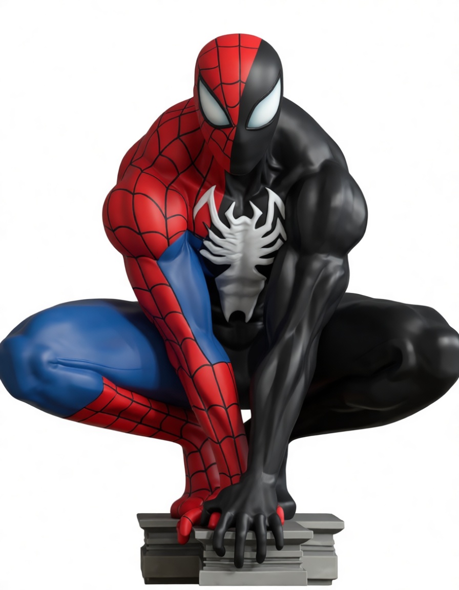 Spider-Man Symbiote Statue free 3D printable STL