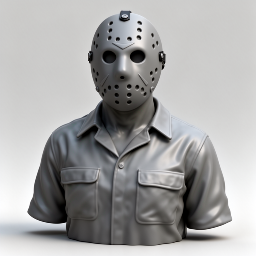 Jason Voorhees Bust free 3D printable STL