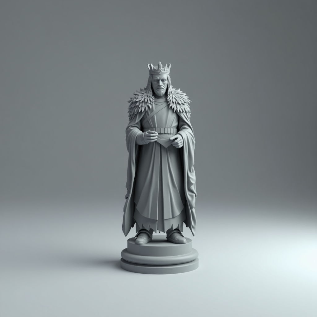 Stark-Inspired Chess King free 3D printable STL