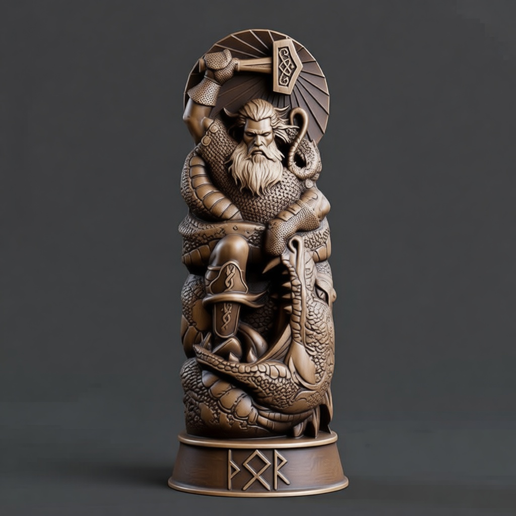 Thor Statue free 3D printable STL