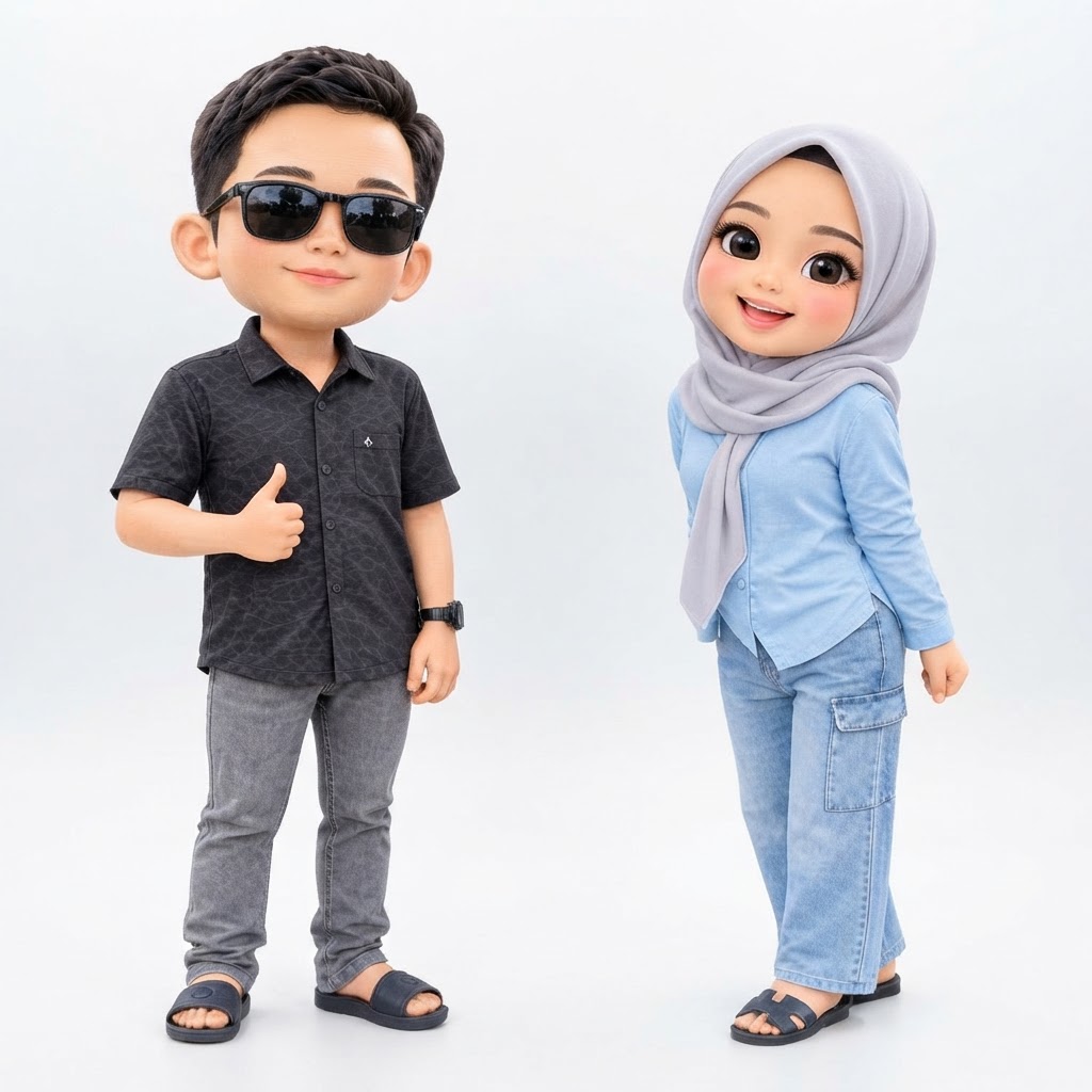 Asian Couple Figurines free 3D printable STL