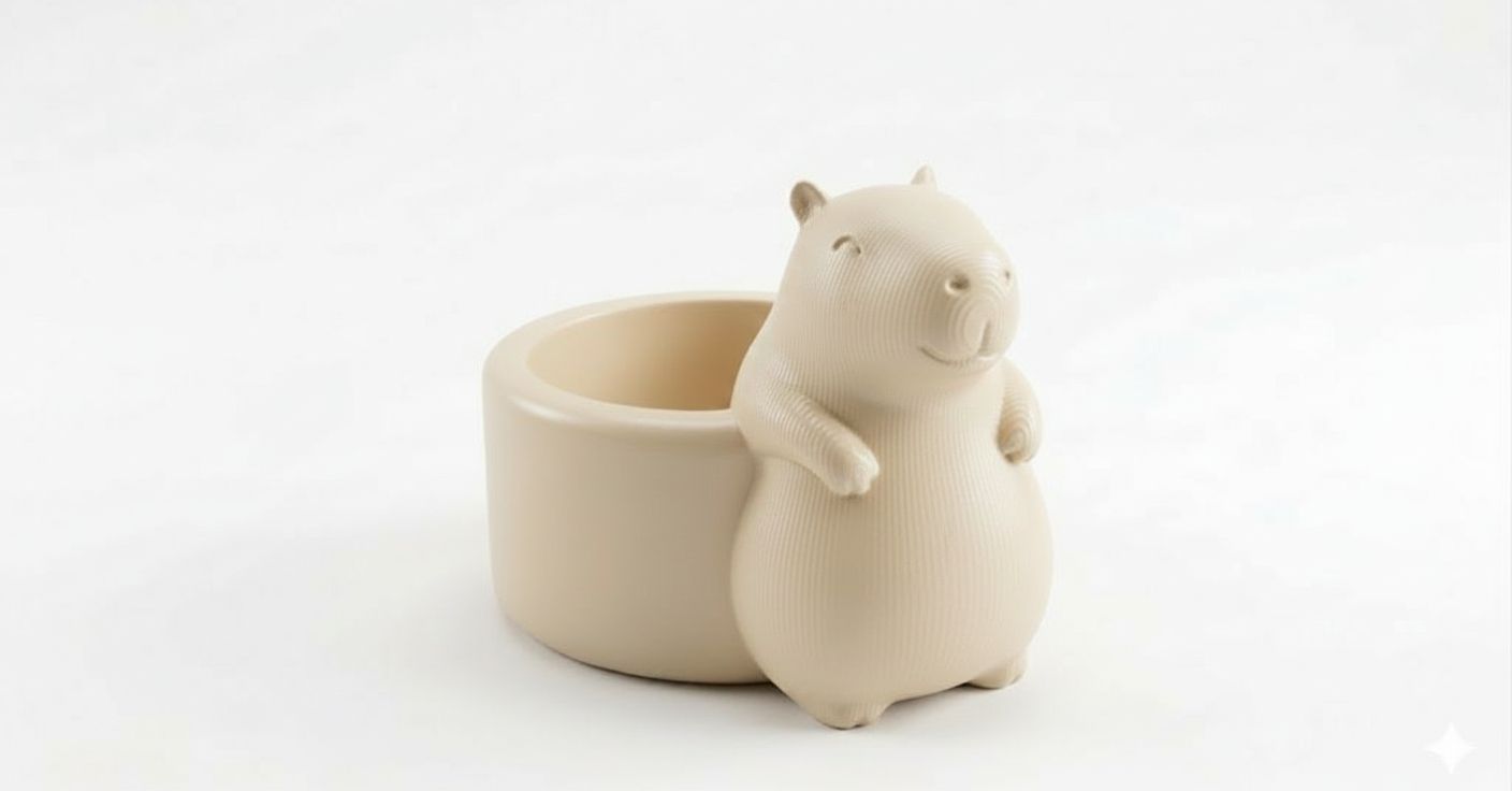 Capybara Planter Pot free 3D printable STL
