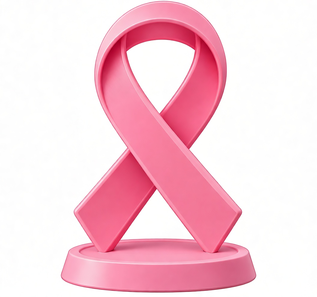 Breast Cancer Ribbon Sculpture free 3D printable STL