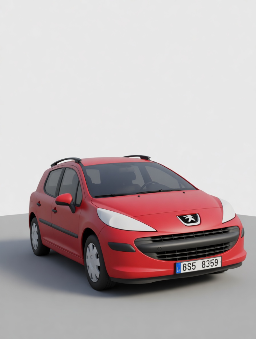 Peugeot 207 Hatchback Model free 3D printable STL